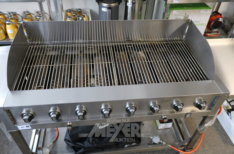 mobiler Event-Gasgrill, Edelstahl,