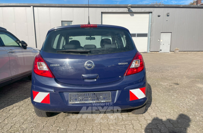 OPEL Corsa, rot/blau, teilfoliert