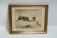 Aquarell ''Flakgruppe'', Kirkenes