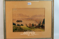 Aquarell ''Bergsee''