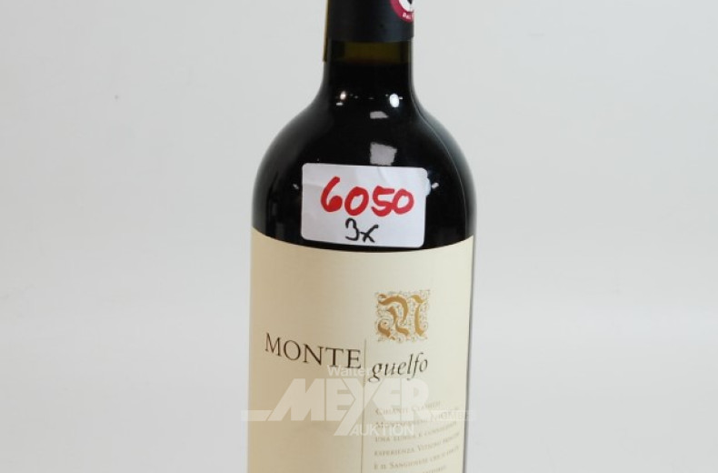 3 Flaschen Rotwein ''MONTE Guelfo''