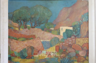 Gemälde ''Südl. Landschaft Ischia''