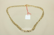 Collier, 750er Gelbgold, geflochten