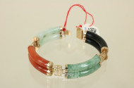 Armband mit 585er Gelbgoldmontierung,