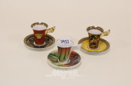 3 Sammeltassen, ROSENTHAL ''Versace sowie