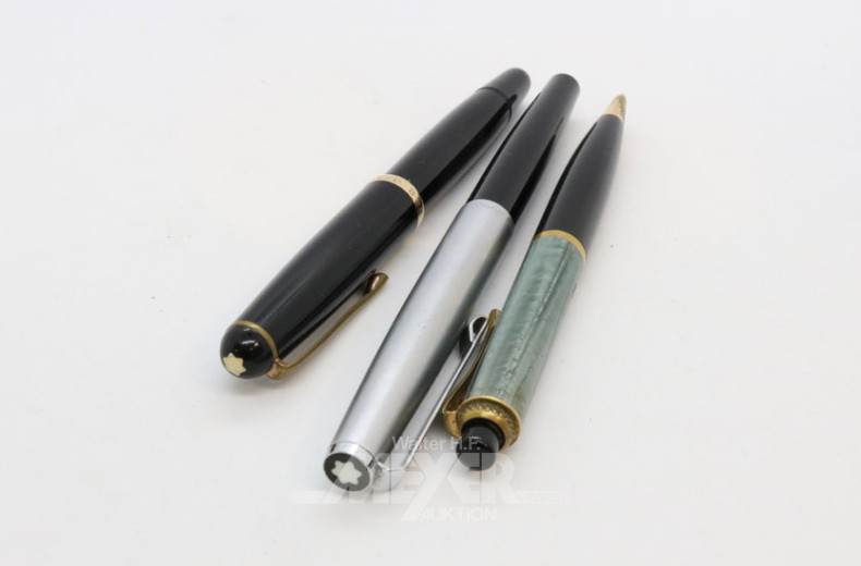 3 Schreibgeräte u.a. MontBlanc