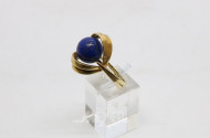 Damenring, 585er GG, mit Lapislazuli-