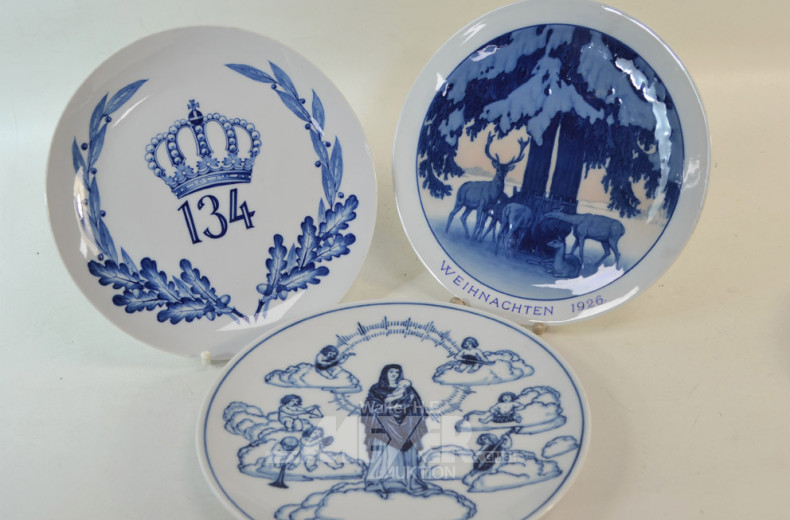 9 Porz.-Wandteller, ''MEISSEN'',