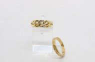 2 versch. Ringe, 585er und 750er GG,