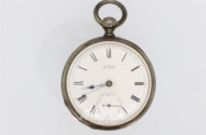 Taschenuhr, 925er Sterling Silber