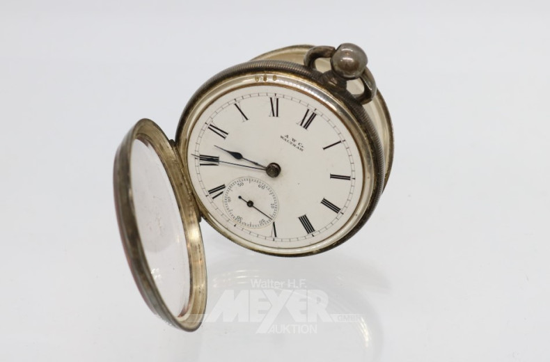 Taschenuhr, 925er Sterling Silber