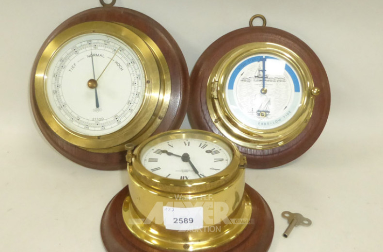 Barometer, 1 Glasuhr ''Wempe'',