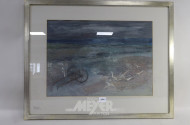 Aquarell ''Möwen am Strand''