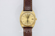 Herrenarmbanduhr, OMEGA, 750er Gelbgold