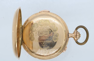 Sprungdeckel-Taschenuhr, Chronograph,