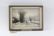 Gemälde ''Winterlandschaft'', unsign.,