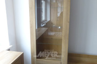 Vitrinen-Schrank, Eichenoptik,