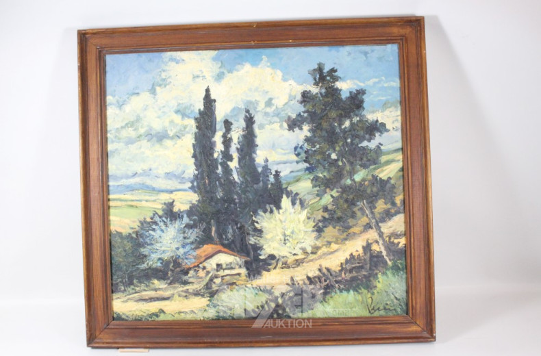 Gemälde ''Landschaft mit Kate'',