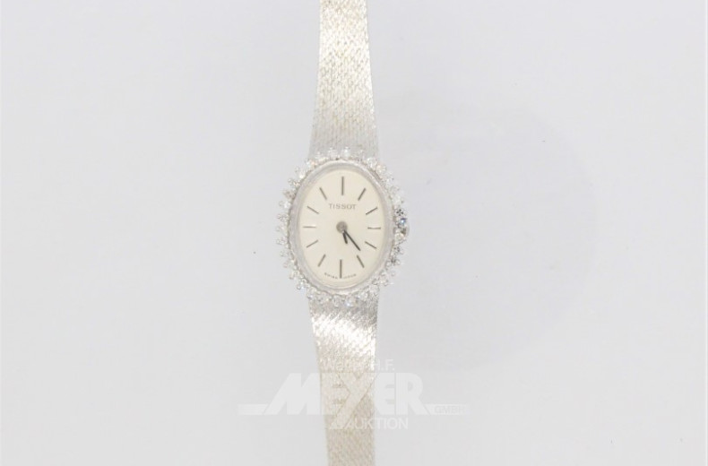 Damenuhr TISSOT, 585er WG, 60iger Jahre,