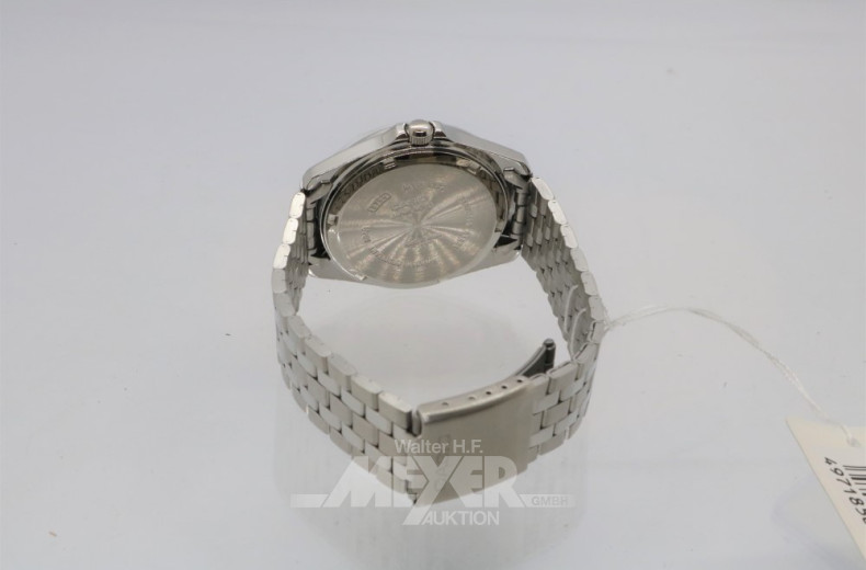 Herrenarmbanduhr ''CASIO'', Stahlband,