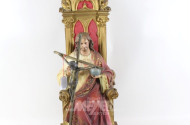 Figur: Jesus auf Thron, ca. 67 cm