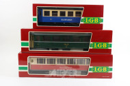 3 Waggons LGB, 3164, 3167 u. 30650