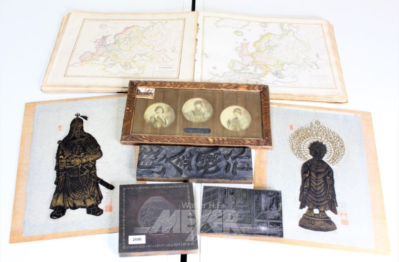 antiquar. Atlas, Druckmodel und Bild