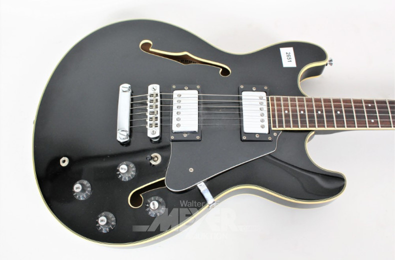 E-Gitarre bez. ''Aria Pro II'', schwarz,