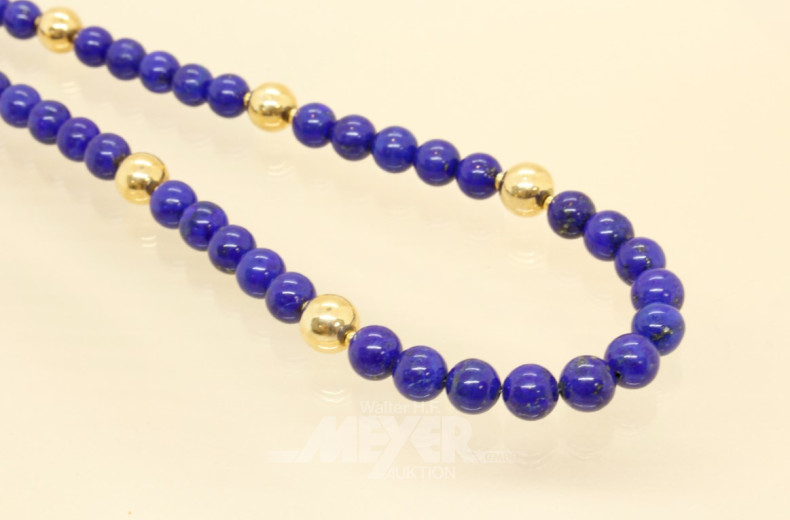 Kugelkette, Lapislazuli,