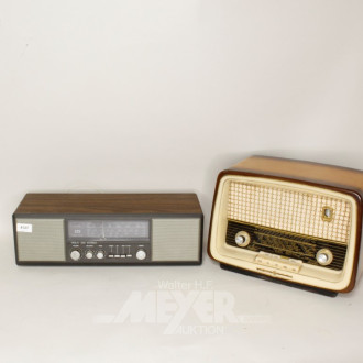 2 alte Radios LOEWE OPTA u. ITT