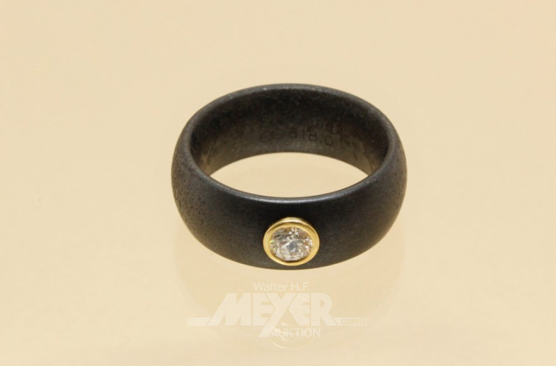 mod. Ring, Edelstahl schwarz