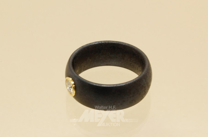 mod. Ring, Edelstahl schwarz