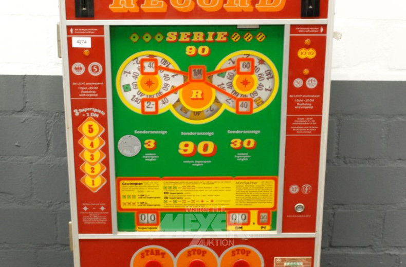 Spielautomat bez. RECORD