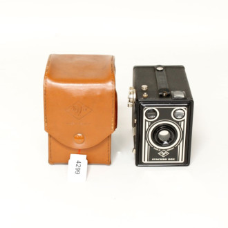 Fotoapparat, AGFA Synchro Box mit Tasche