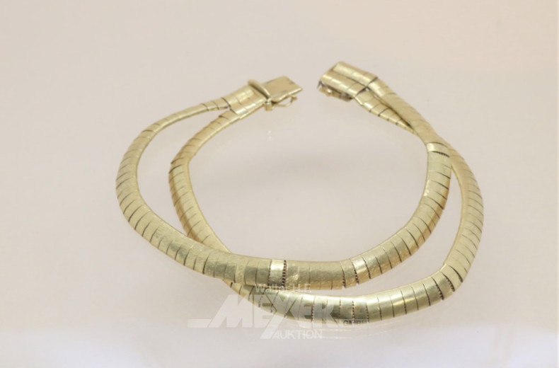 Armband, 750er GG, 2-reihig,