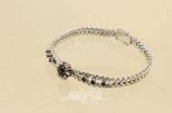 Armband, 585er WG, mit Saphiren,