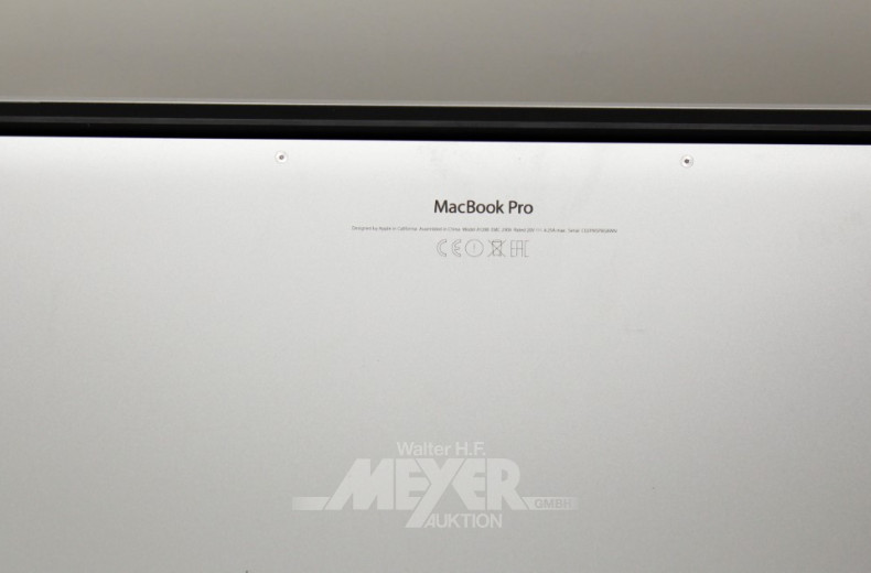 Laptop APPLE MacBook Pro, mod. A1398,