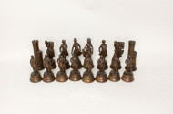 Set Schachfiguren, Holz,