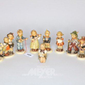 10 Porz.-Figuren ''Kinder'', GOEBEL,