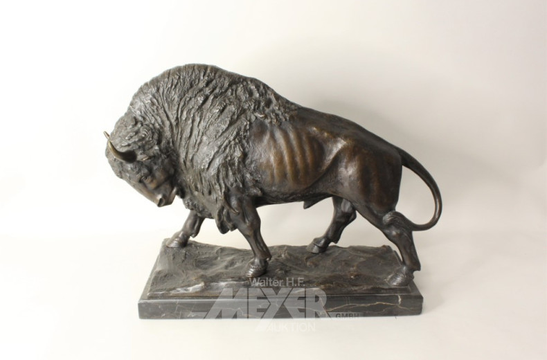 Bronze-Skulptur ''Bison'',