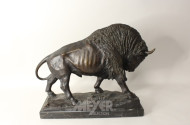 Bronze-Skulptur ''Bison'',