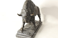 Bronze-Skulptur ''Bison'',