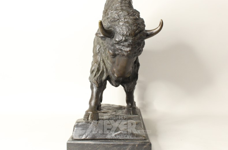 Bronze-Skulptur ''Bison'',