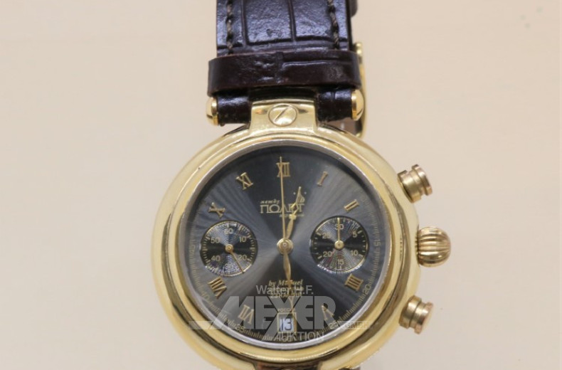 Herrenarmbanduhr POLJOT, Chronograph,