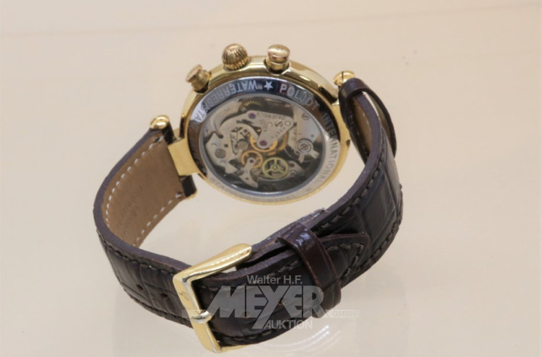 Herrenarmbanduhr POLJOT, Chronograph,