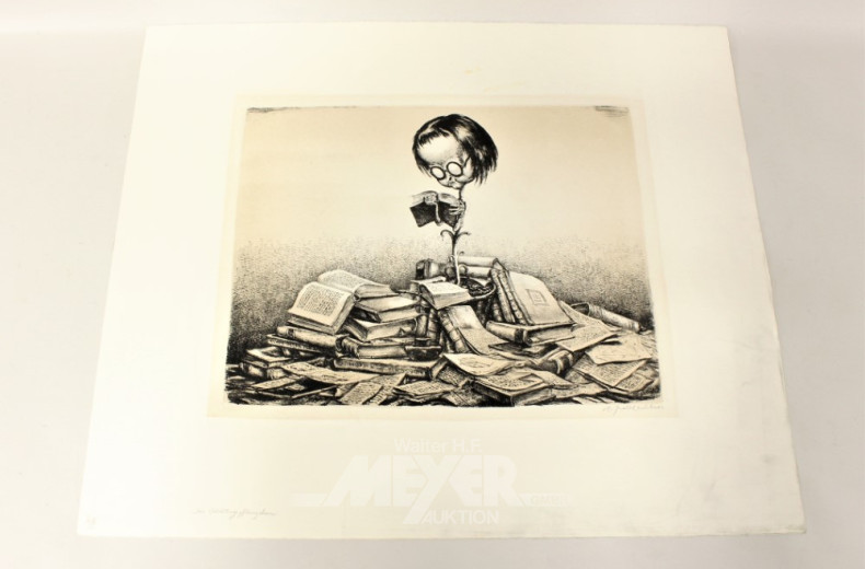 Lithographie ''Das Bildungspflänzchen''