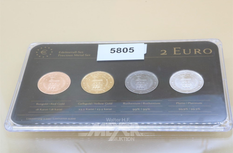 Edelmetall-Set 2-Euro