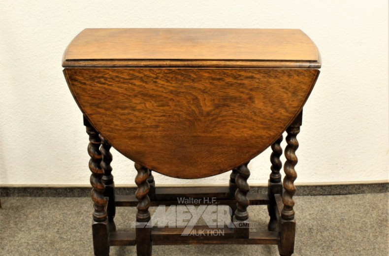 Gateleg-Table, Eiche, England um 1900,