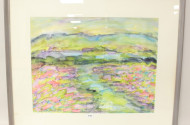 Aquarell ''Landschaft'',