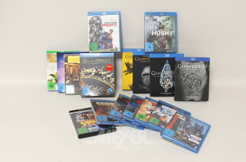 Posten div. X-BOX Spiele, Blu ray's und